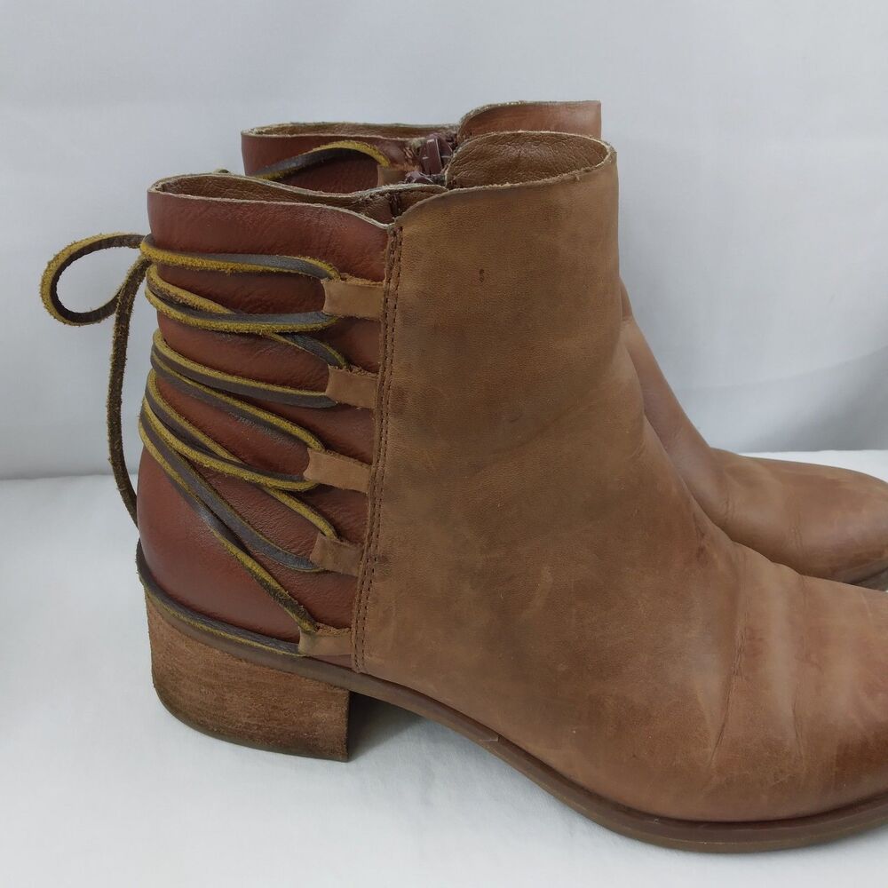 Korks By Kork Ease Belaya Boots Casual Ankle Bootie Brown Leather Women's 8.5 M - Picture 2 of 16